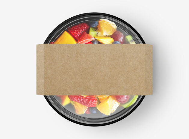 Fruit,Salad,Food,Container,With,Cover,Sticker,Mockup
