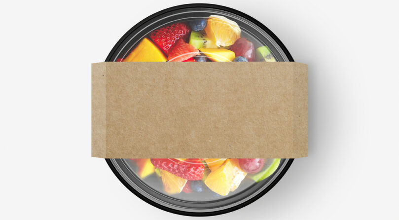 Fruit,Salad,Food,Container,With,Cover,Sticker,Mockup